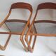 Pair of chairs Baumann sled feet 60s