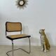 Old black caned chair Cesca B32 design Marcel Breuer 1970 Made in Italy vintage