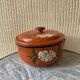 Traditional hand-painted terracotta pot