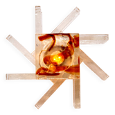 Glass wall light from PoliArte, Italy, 1970s