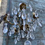 Chandelier cage bronze grapevines
