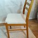 Set of 4 Vintage Scandinavian chairs in white boucle fabric, Sweden, 1920s.
