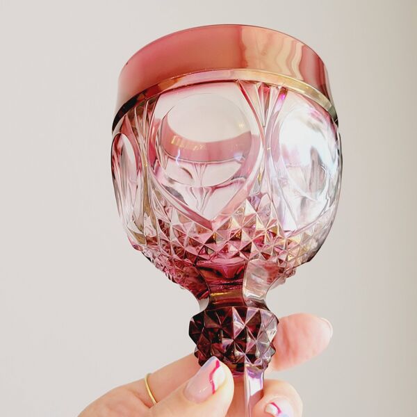 Amaris Nachtmann 6 Grands Verres A Vin Eau En Cristal Coloré Irisé