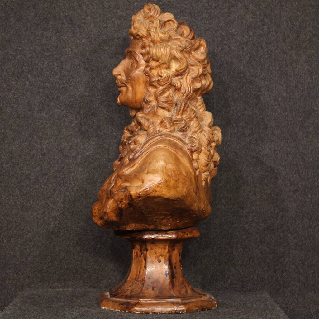 Grande sculpture française en terre cuite