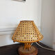 Vintage rattan caned lamp