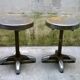 Paire de tabourets rationaliste vers 1930