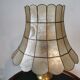 Brass lamp and mother-of-pearl lampshade circa 1970/80
