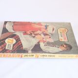 Vintage Jigsaw puzzle Poor Teddy by Arrow games, 1960s