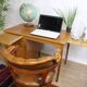 Vintage Scandinavian oak desk with 4 drawers – Sweden – 1960s