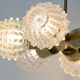 Vintage pendant with six cut glass lampshades, Kamenický Šenov, 1970´s