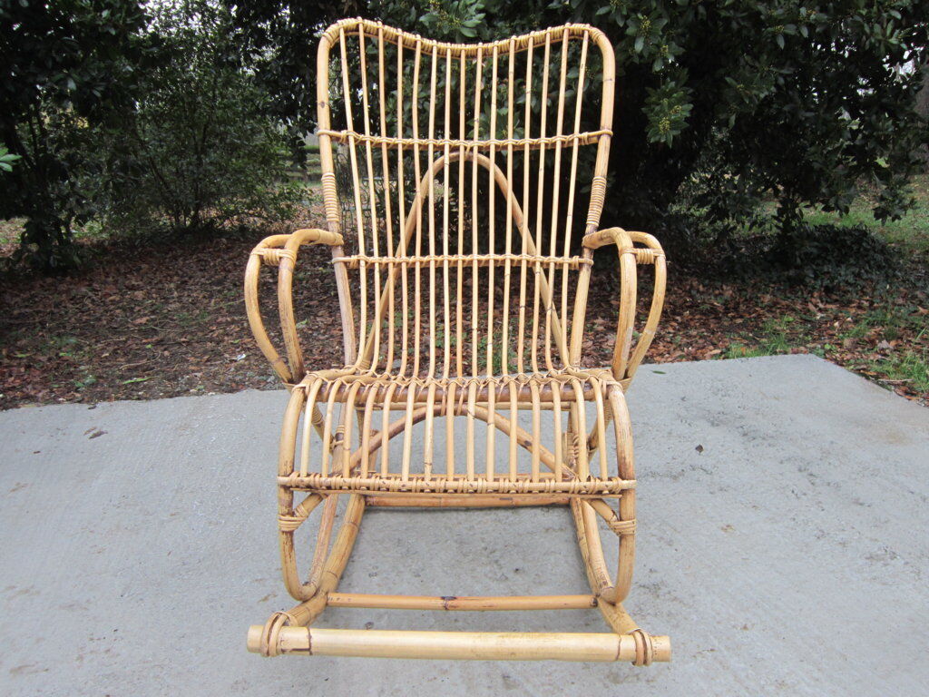 Rocking rattan 60s