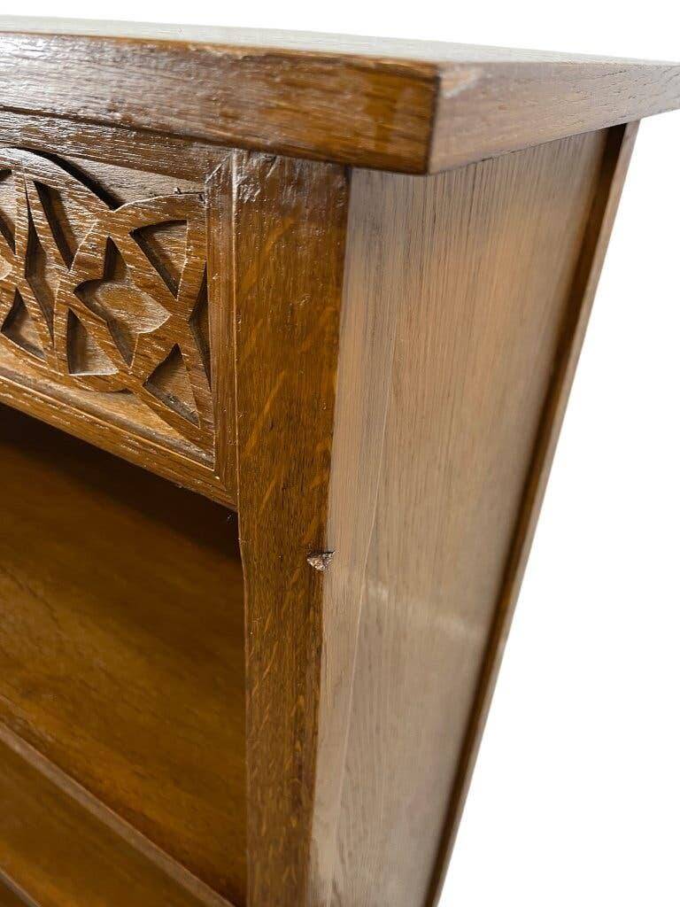 Étagère, bibliothèque, meuble de rangement vintage en bois