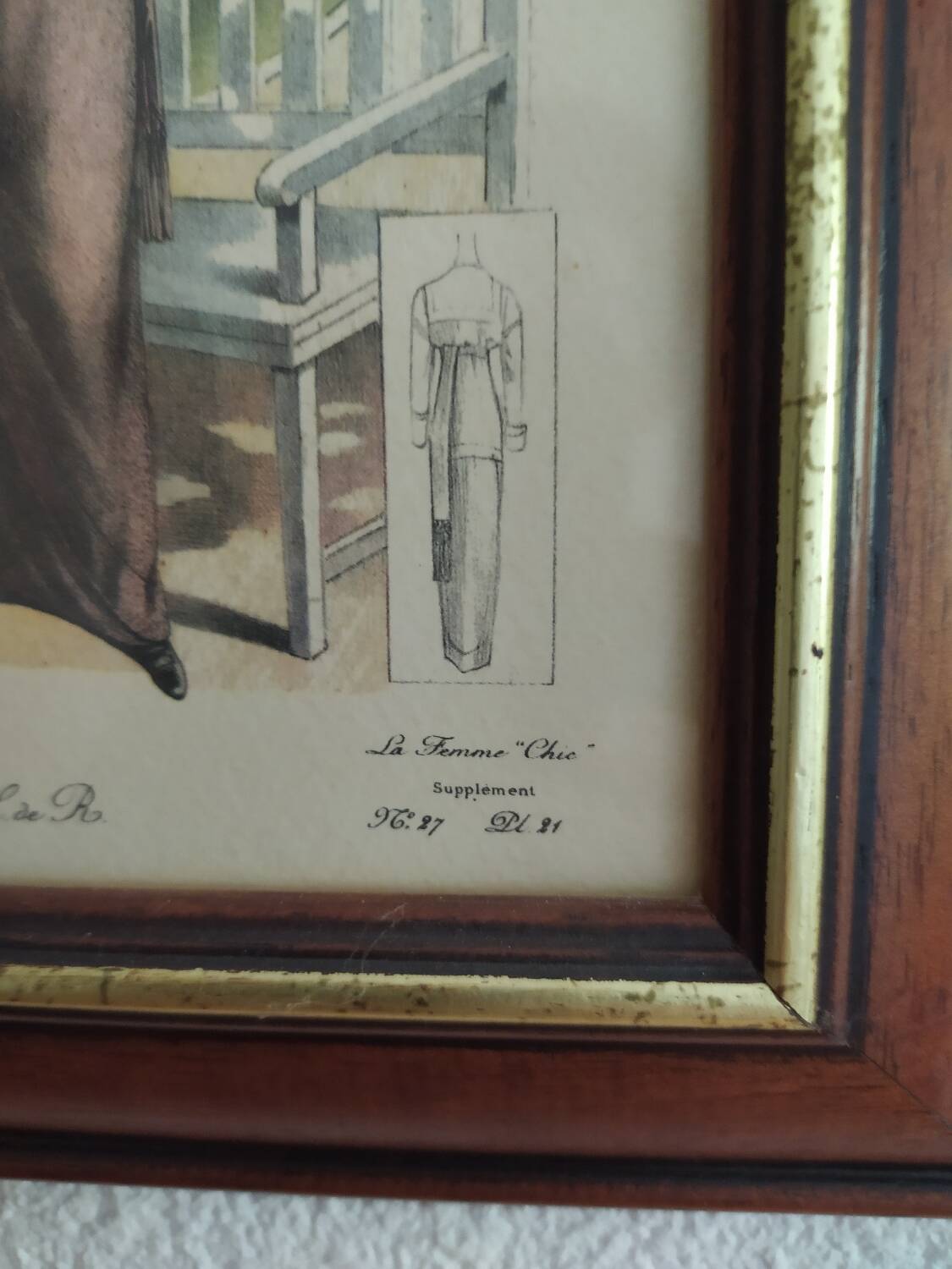 Framed fashion print