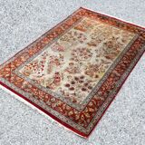 Tapis d'orient ghoum-qom soie iran persan 98 x 148 cm