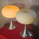 Pair of Prisma Mushroom Table Lamps 1975, Ufo A Space 30x22