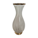 Vase granité blanc et rebord doré