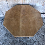 Vintage octagonal wood table