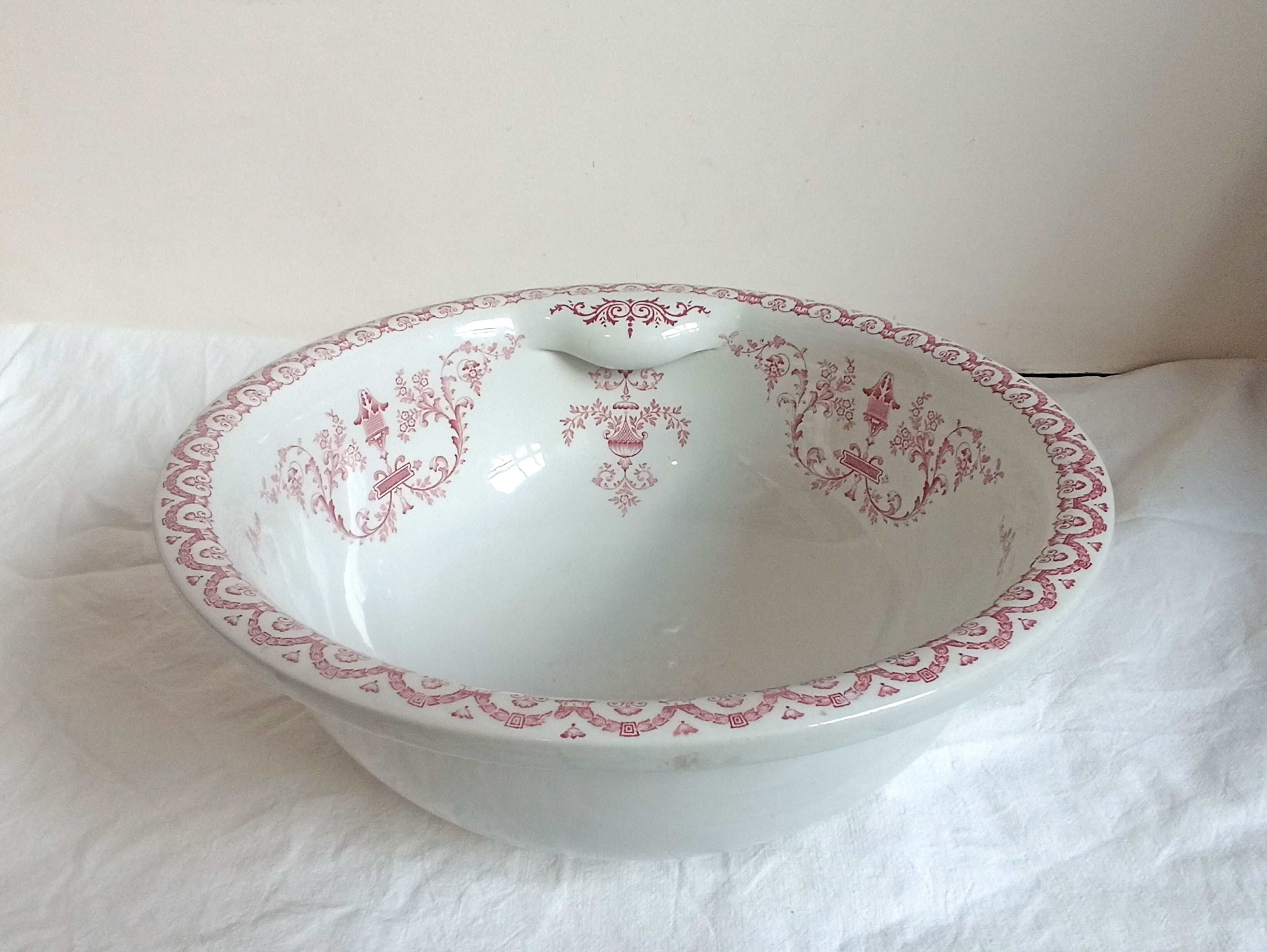 Porcher antique porcelain tilting basin