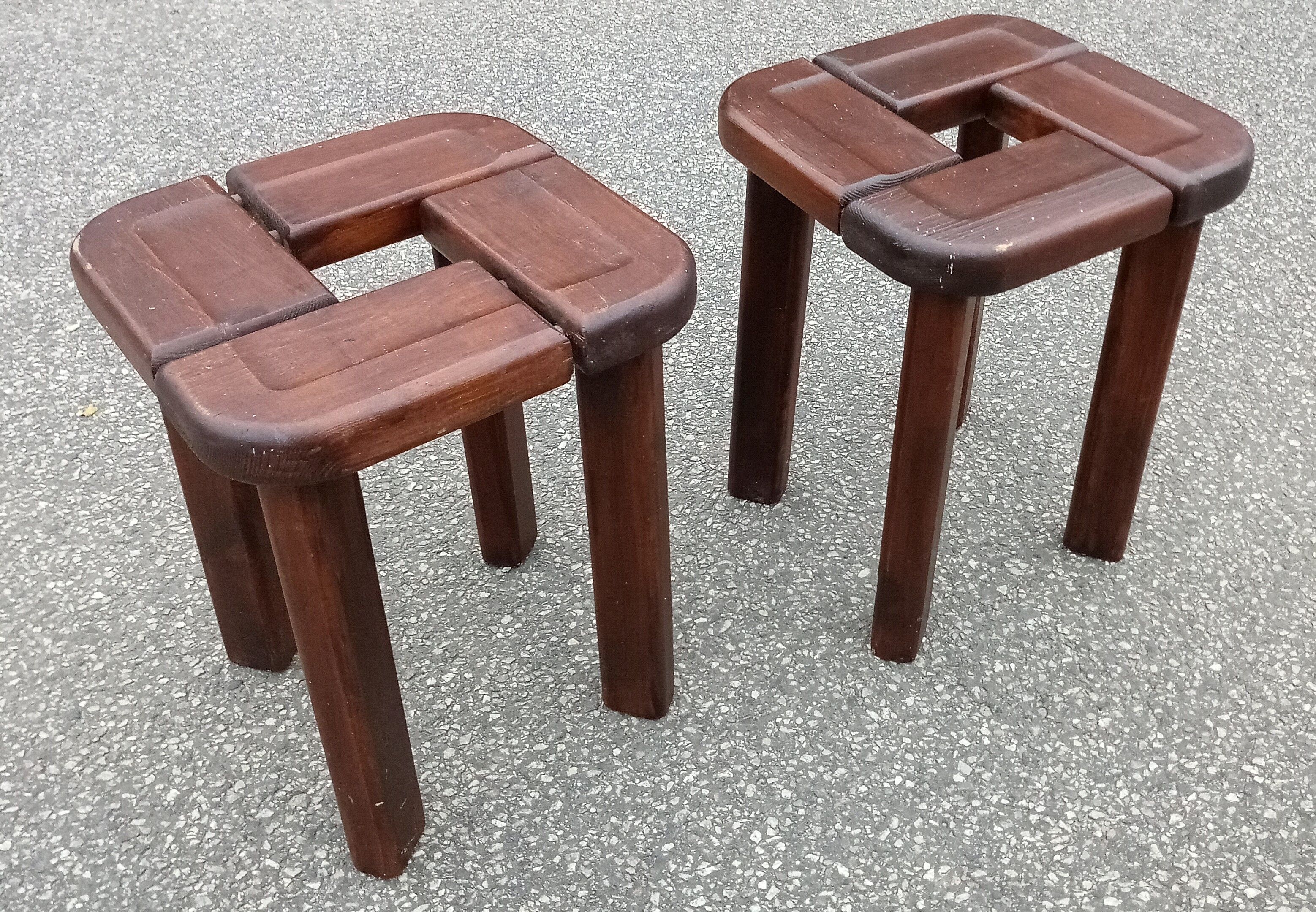 Pair stools by Olof Ottelin for Stockmann, Finnland 1958
