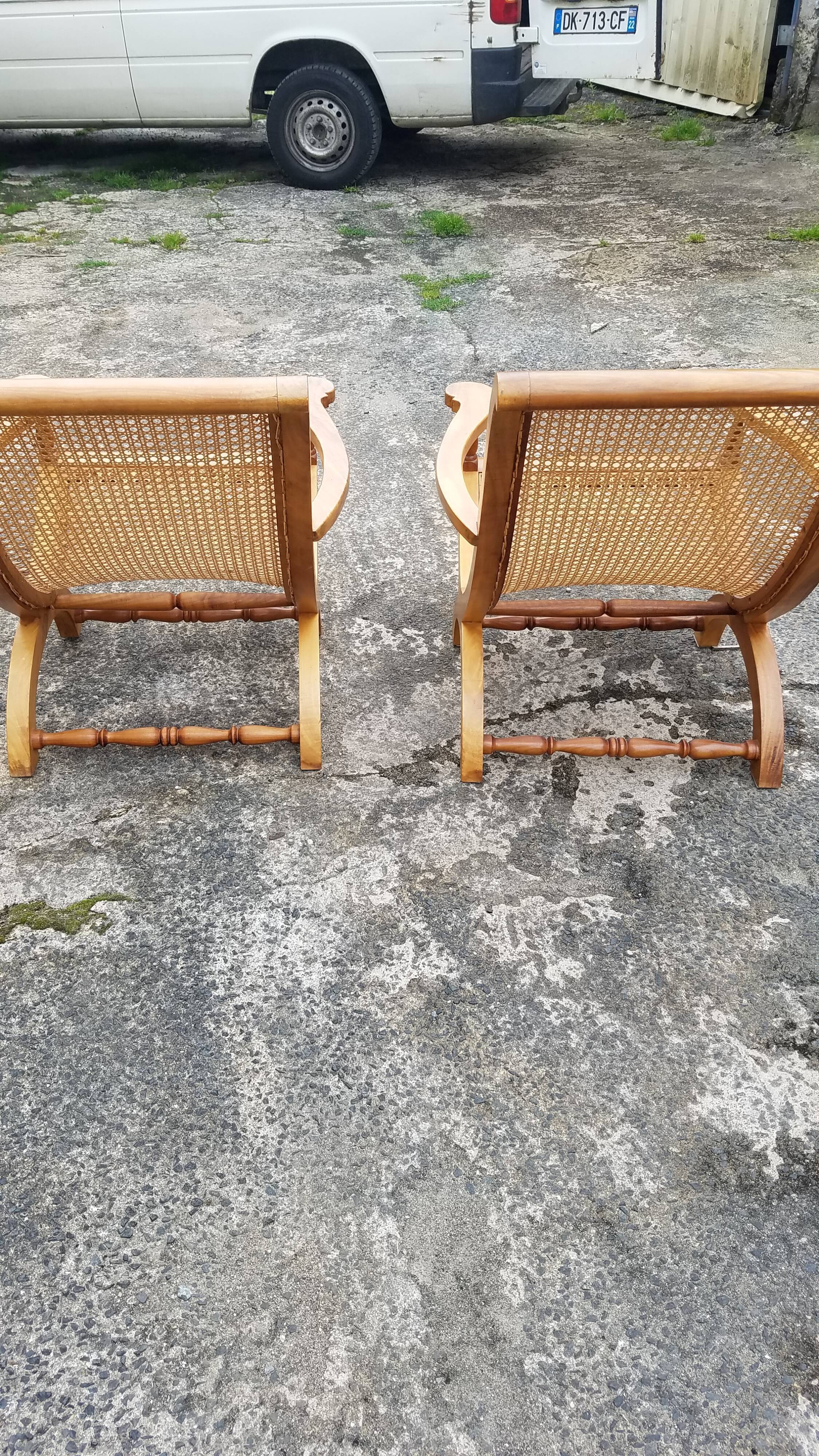 Paire de fauteuils créole