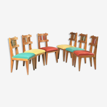 Set of 6 vintage chairs