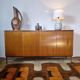1960s teak and chrome sideboard