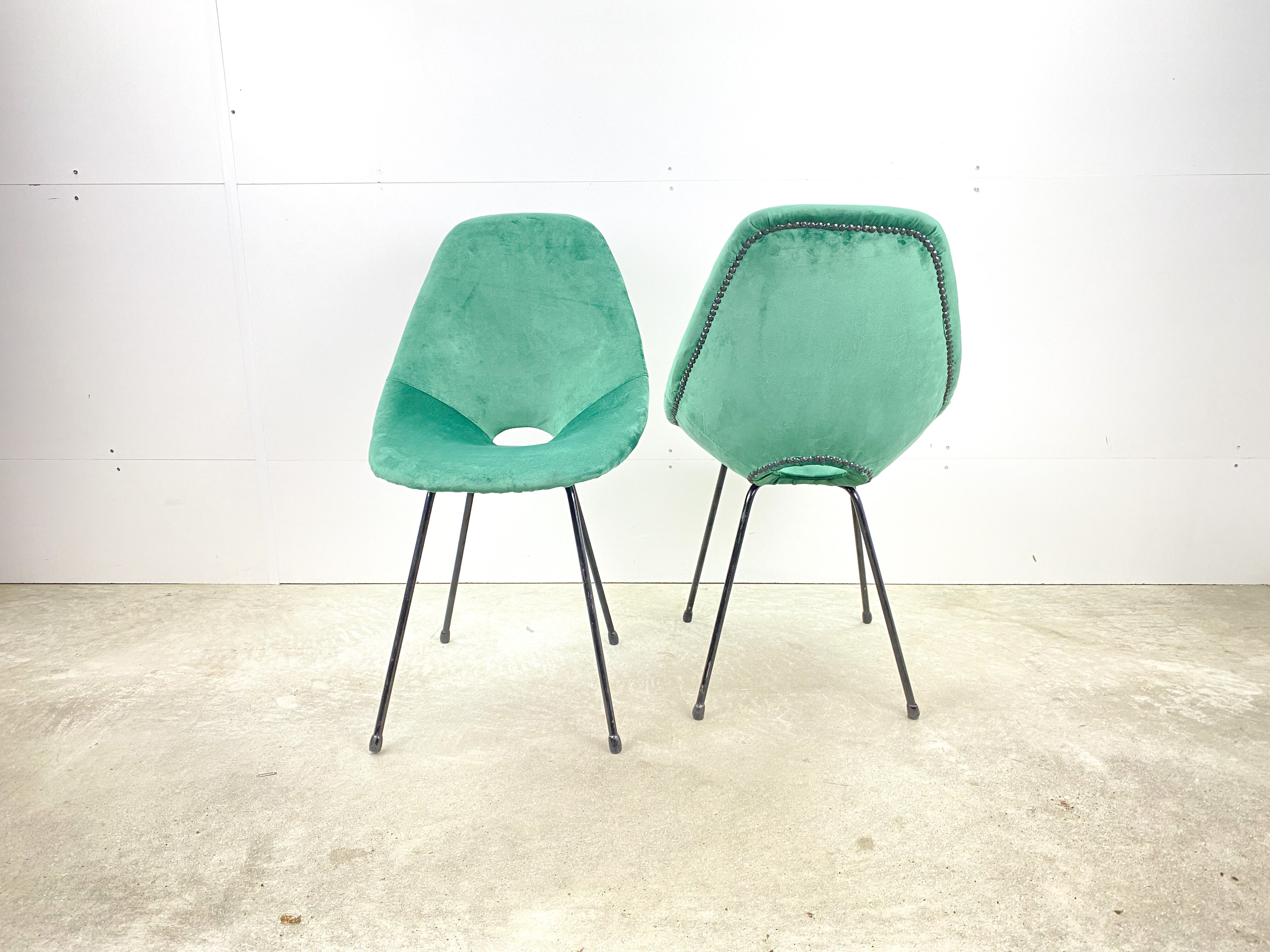 Set of 2 original Italian Medea chairs, Vittorio Nobili Tagliabue