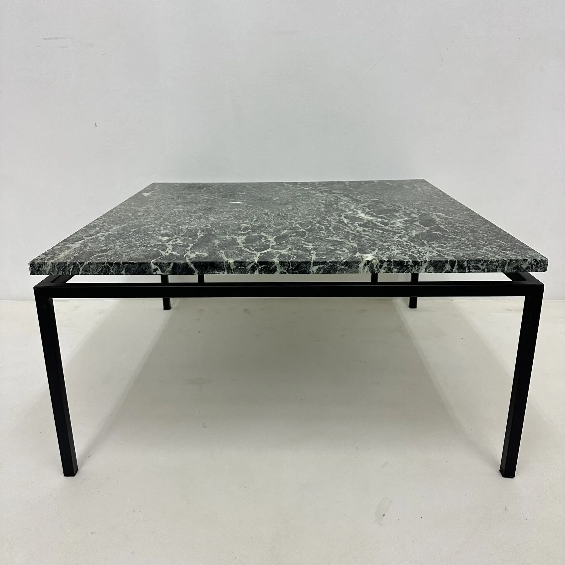 Mid-century modern green marble coffee table, 1970s