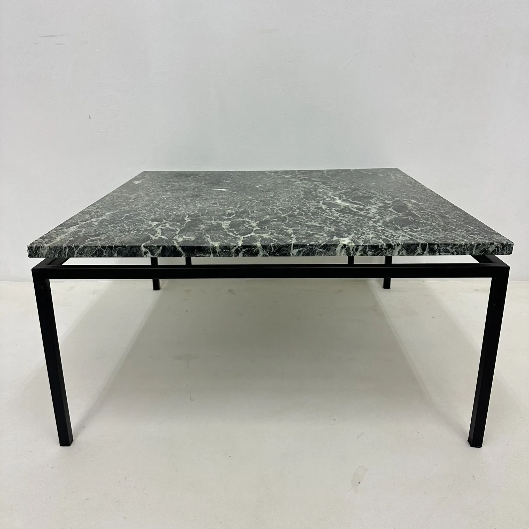Table basse en marbre vert de style mid-century moderne, années 1970