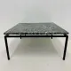 Mid-century modern green marble coffee table, 1970s