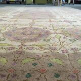 Carpet handmade new art with floral design Theo Nieuwenhuis 367x555cm