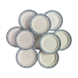 10 assiettes plates Arras Sarreguemines