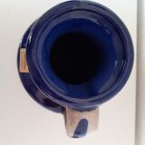 Carstens vase West Germany blue floral motifs