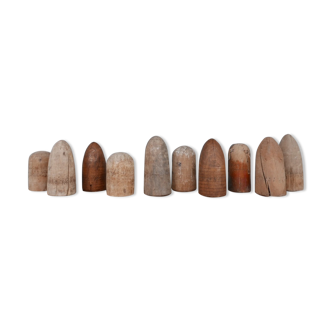 French wooden decorative millinery moulds