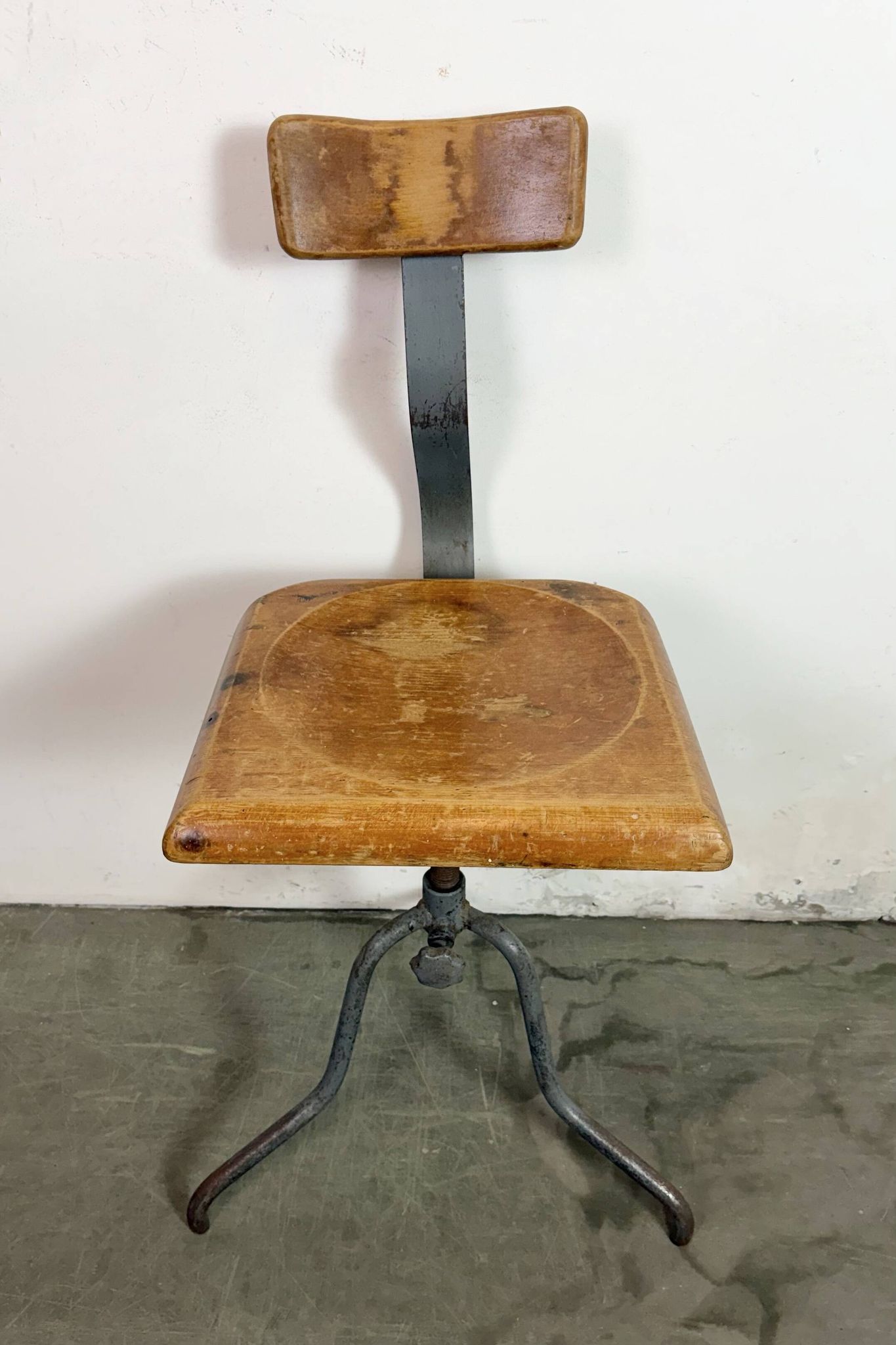 Industrial Factory Swivel Chair, 1950s