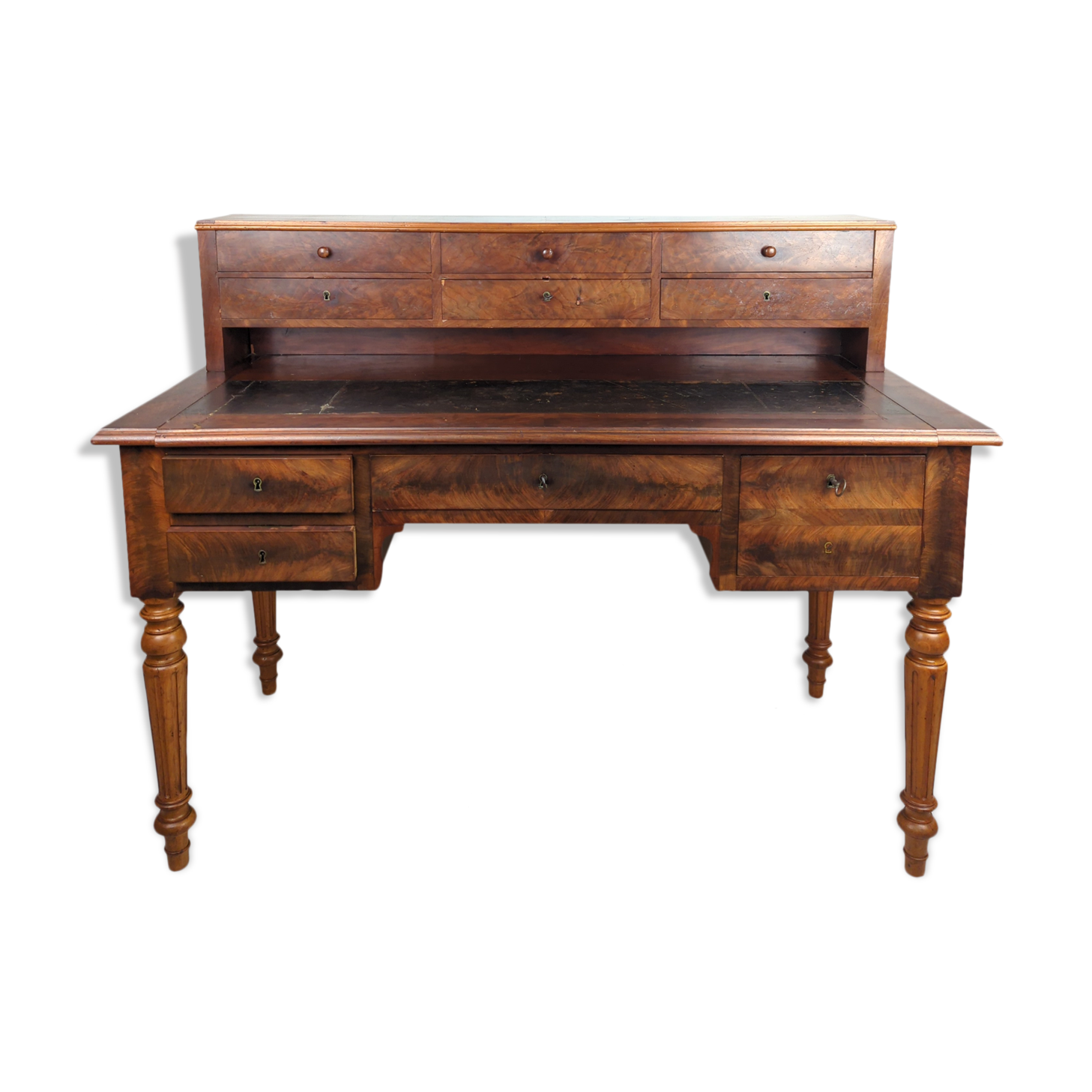 Bureau à gradin Louis-Philippe en acajou