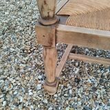 Paire de fauteuils anciens vintage en bois