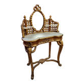 Golden dressing table