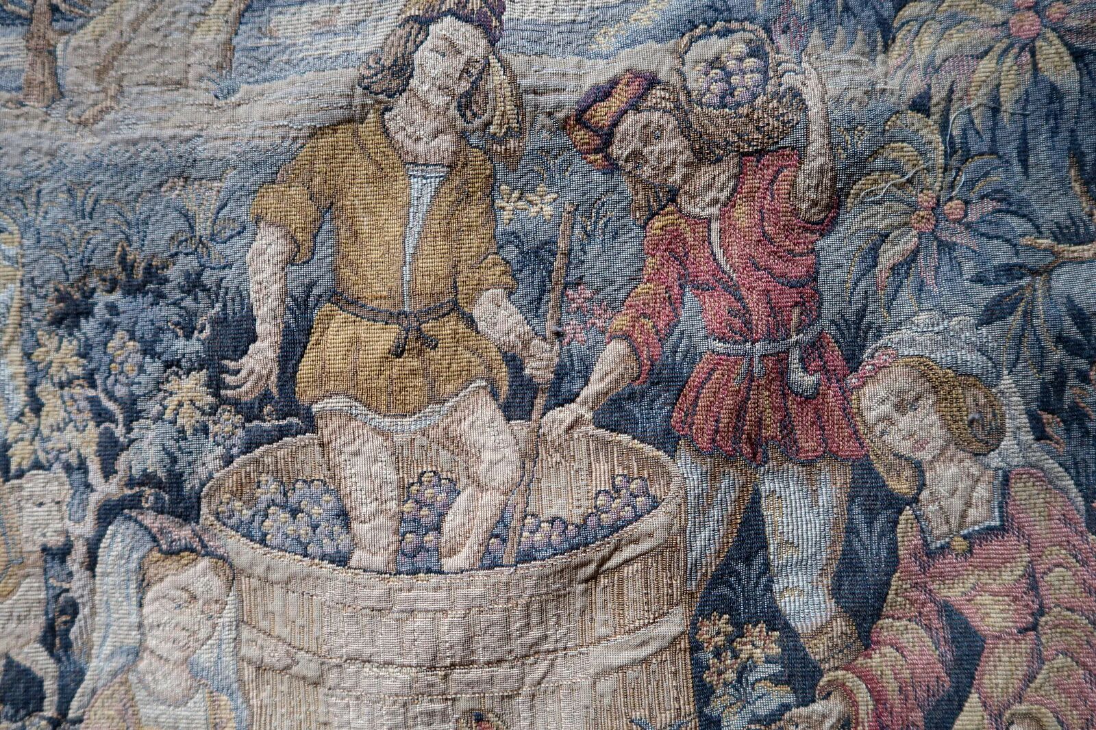 Vintage French tapestry wall hanging by Marc Waymel, 91cm x 117cm, 1960s