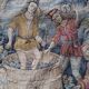 Tapisserie murale vintage française par Marc Waymel, 91 cm x 117 cm, années 1960.
