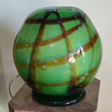 Lampe boule verre Murano Italie signée F. Silviy