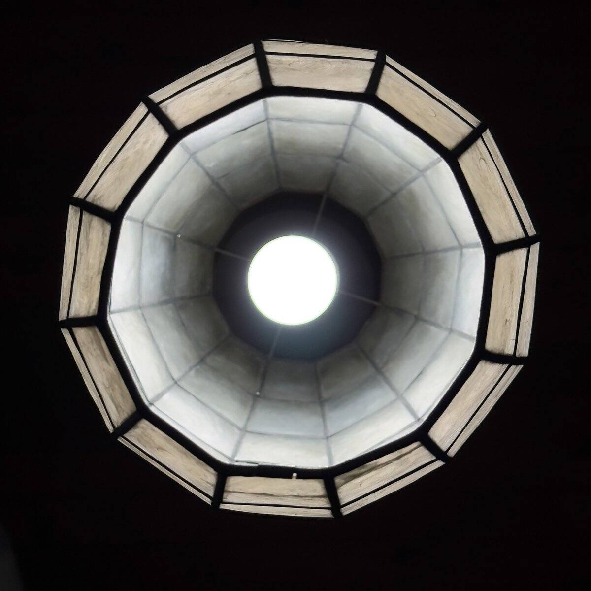 Vintage Capiz Shell Pendant, Italy, 1960s