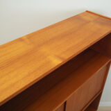 Bibliothèque en teck, design danois, années 1970, production: Danemark