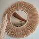 Miroir raphia fait main, création artisanale