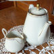 Coffee pot and milk jug (porcelain)