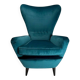 Mid-Century Modern Italian ISA Velvet Chair, 1950s