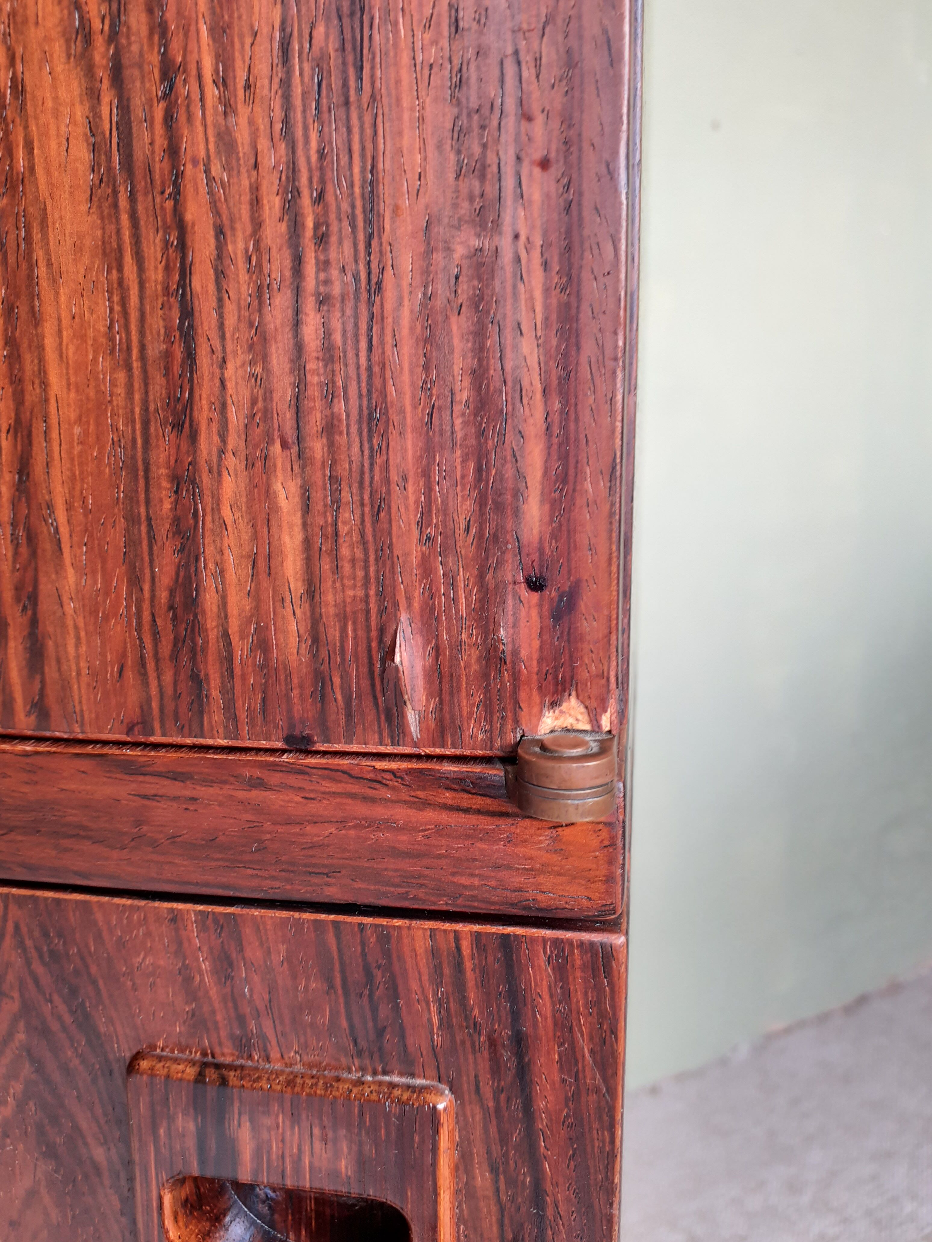 Storage cabinet in rosewood of rio by Andre Monpoix