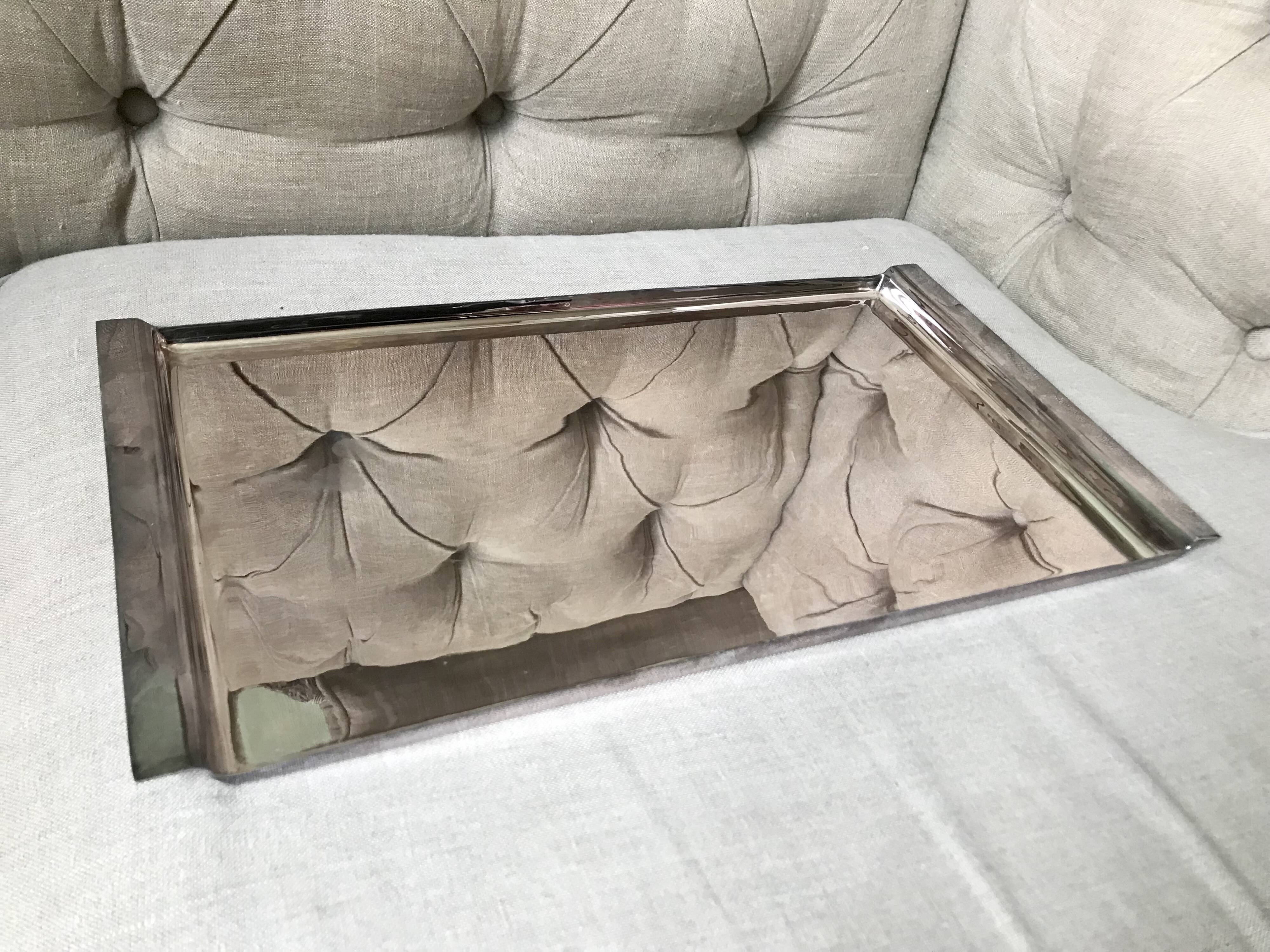 Paola navone silver metal tray for egizia