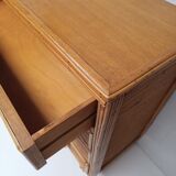 Rattan chest of drawers 60s-70s