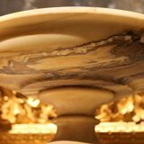 Italian 19th Century Neoclassical Marble Bowl on Pedestal or Tazza Centerpiece